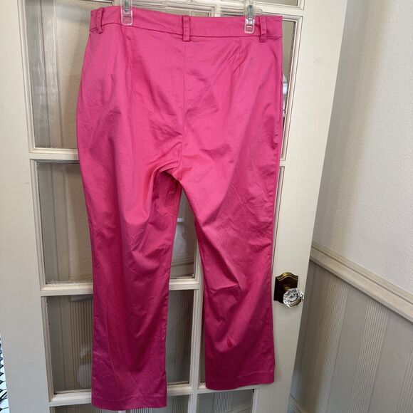 Vintage Lauren Ralph Lauren Pink Pants Women's 14 Petite Chino - Picture 6 of 11